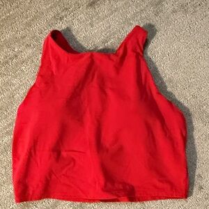 Athleta Red Criss Cross With Built in Bra
